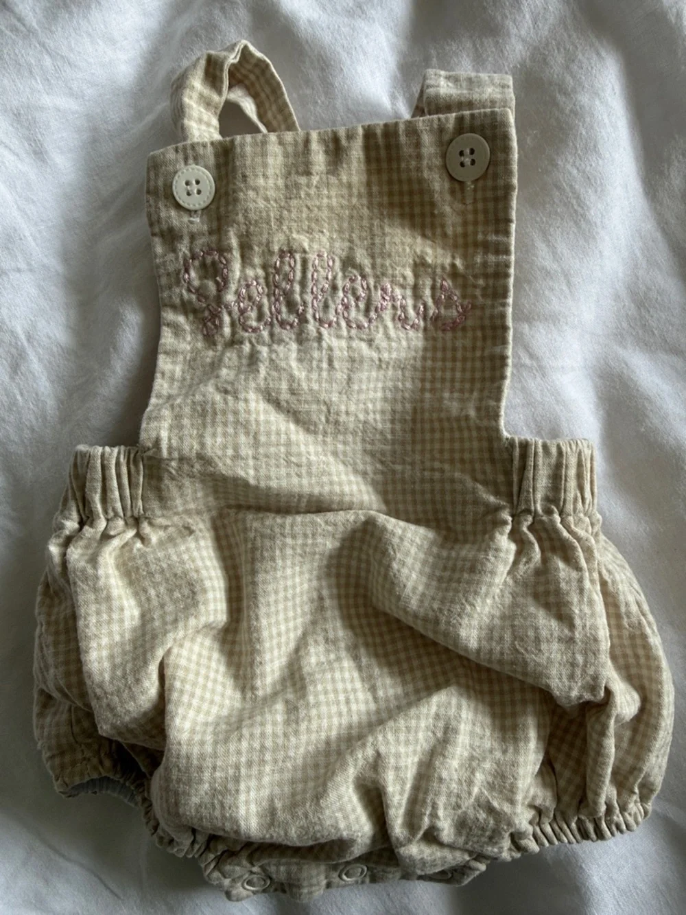 Newborn plaid bubble